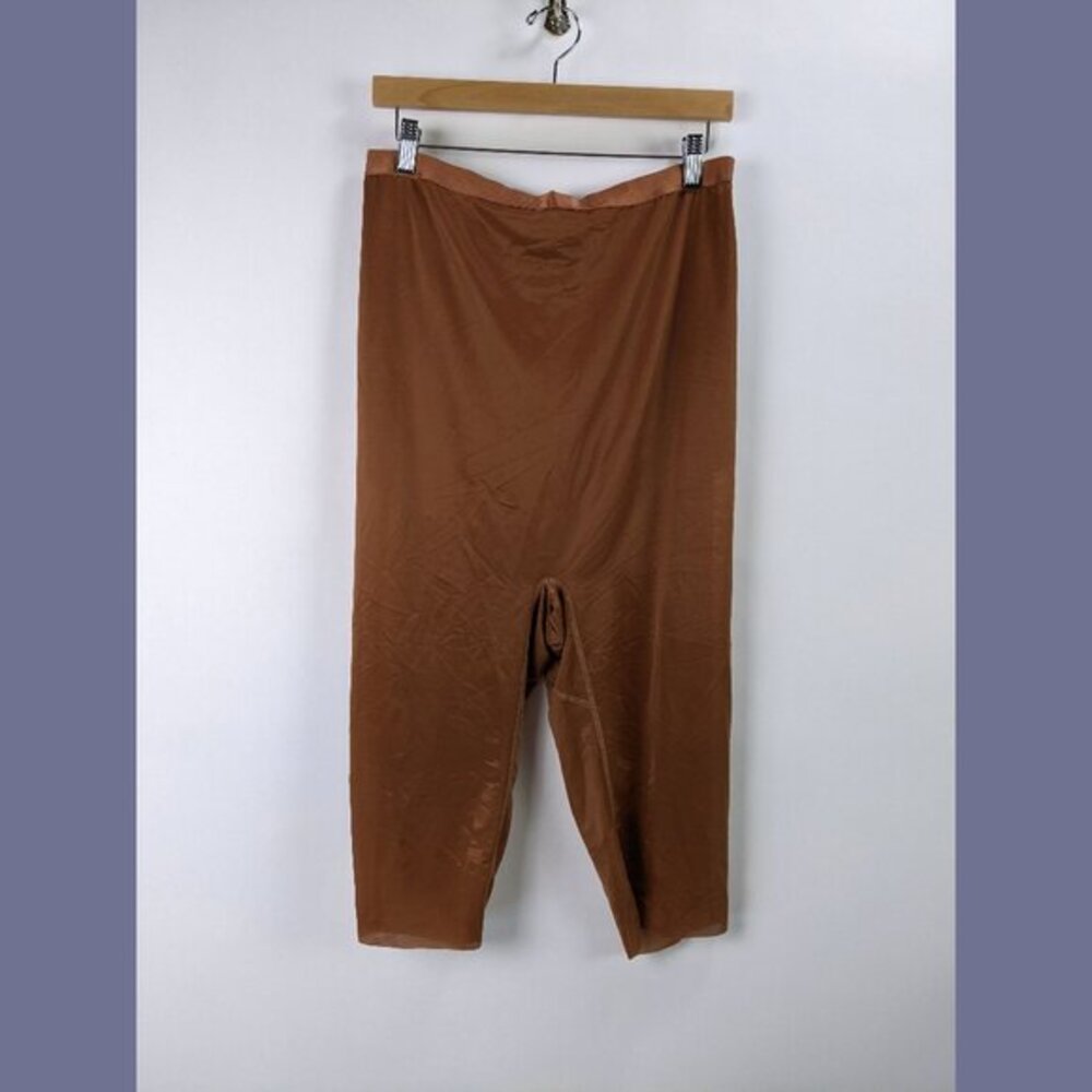 SKIMS Womens Shapewear High-Waisted Sculpting Shorts Plus Size 3X Brown